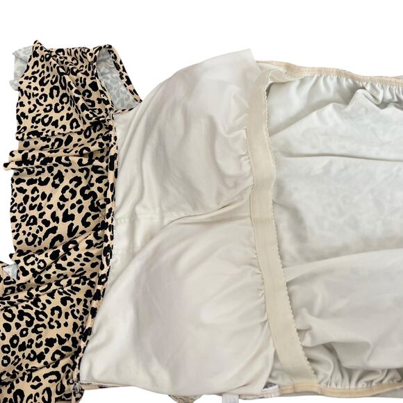 Gap Ruffle Cheetah Print One Swimsuit Size XS - Picture 4 of 6